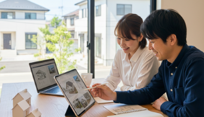 住宅購入　予算と間取りをイメージしている画像