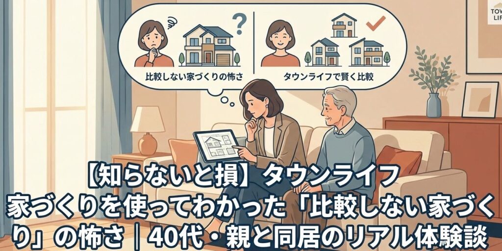 タウンライフ家づくり　カタログ請求をし検討してしている