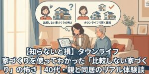 タウンライフ家づくり　カタログ請求をし検討してしている