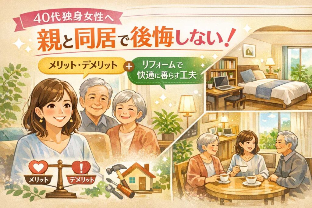 親と同居で後悔しない　快適に暮らす方法