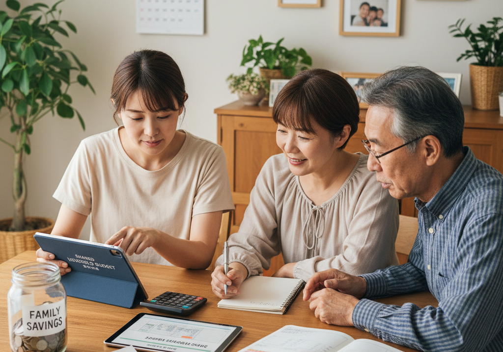 親と同居 で家計を管理するイメージ画像