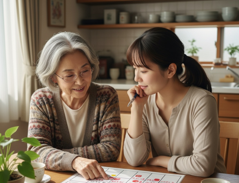親と同居　家事分担を決める