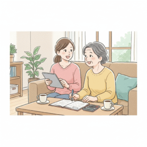 親と同居で家計管理について話し合い