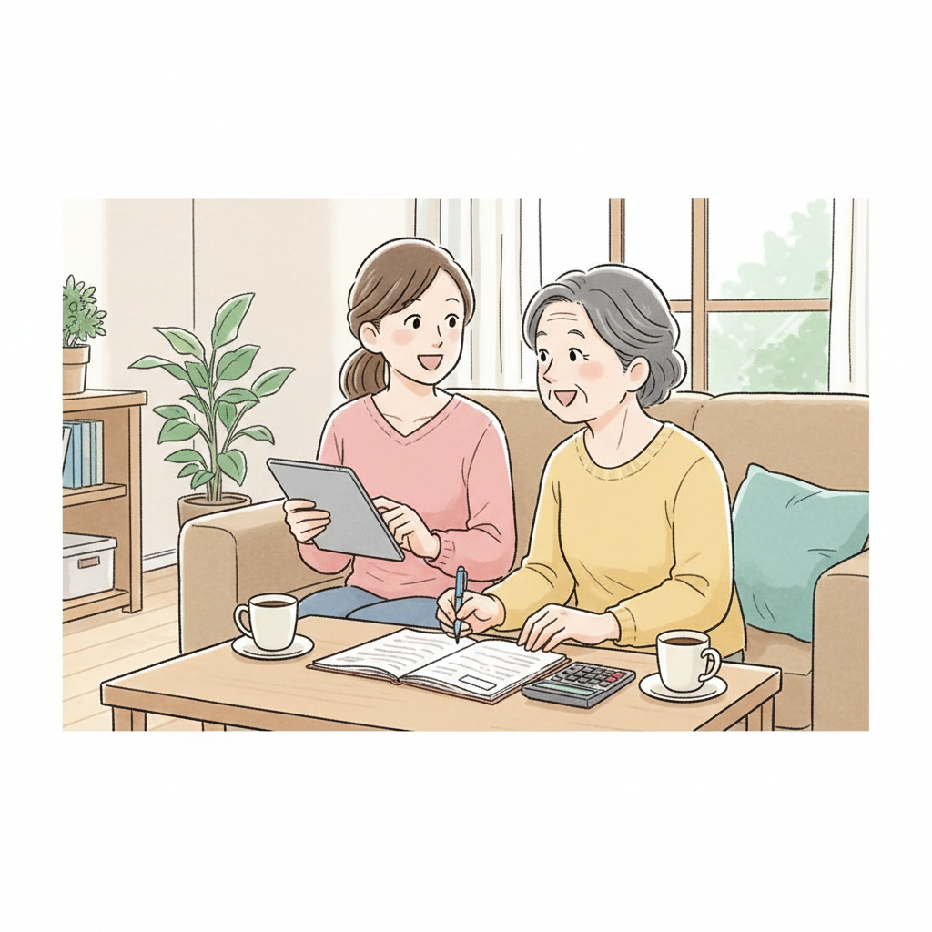親と同居で家計管理について話し合い