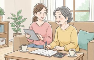 親と同居で家計管理について話し合い