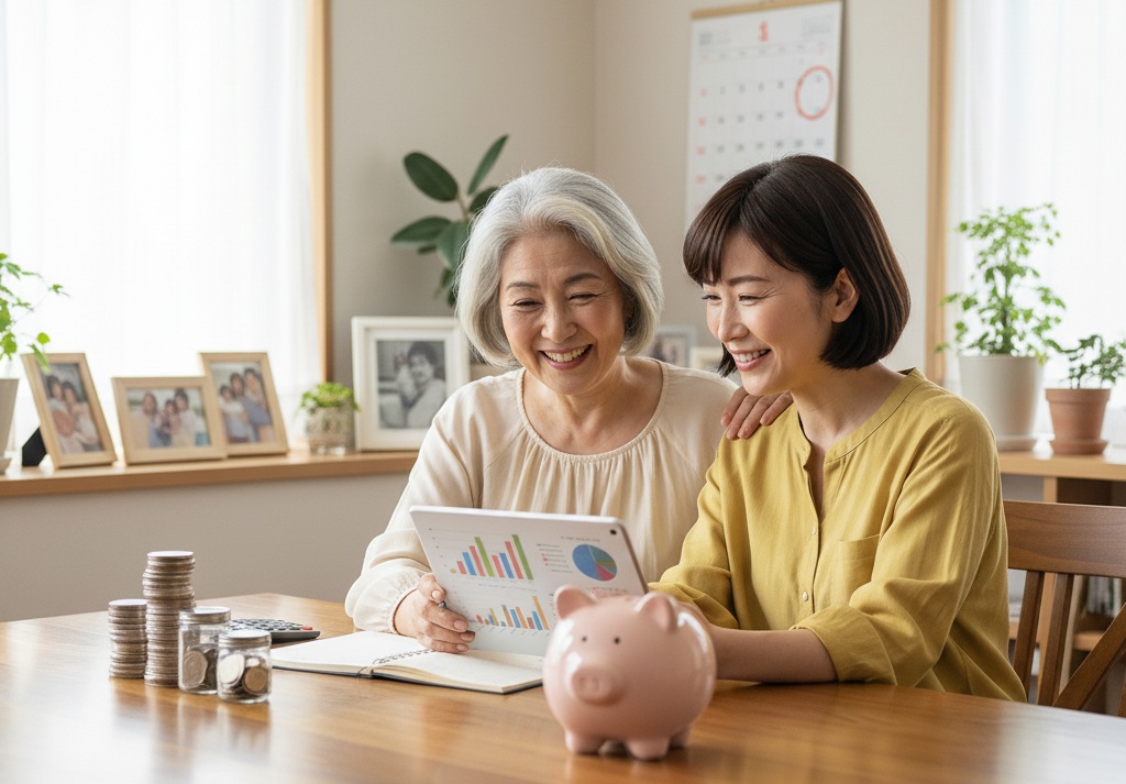 ４０代独身親と同居で　老後資金　をためる