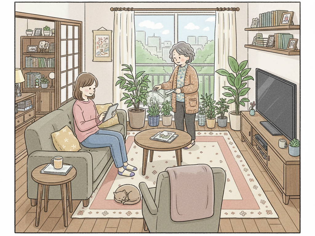 40代独身親と同居