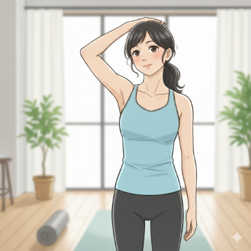 首のストレッチ